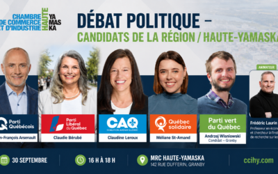 Débat politique : Candidats de la région / Haute-Yamaska
